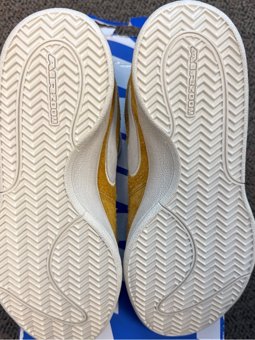 Nike Book 1 Chevrolet Gold Leaf -  Suede Low-Top Sneakers - Picture 5 of 5